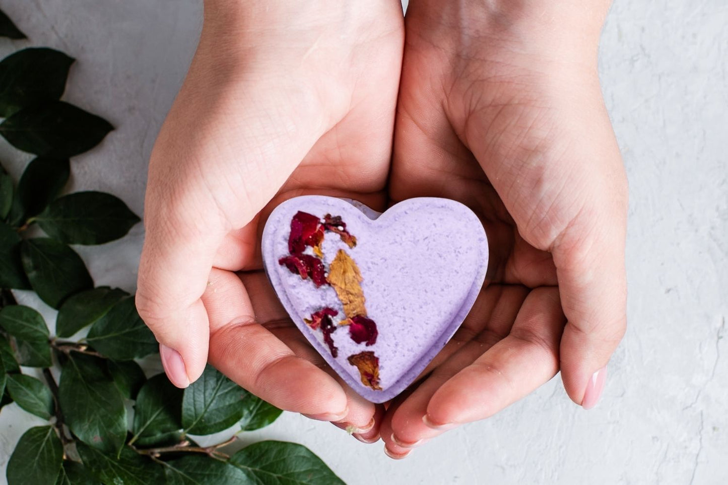 Set of 5 Heart Shaped Shower Steamers Package - in a Gift Box - Can be personalized.