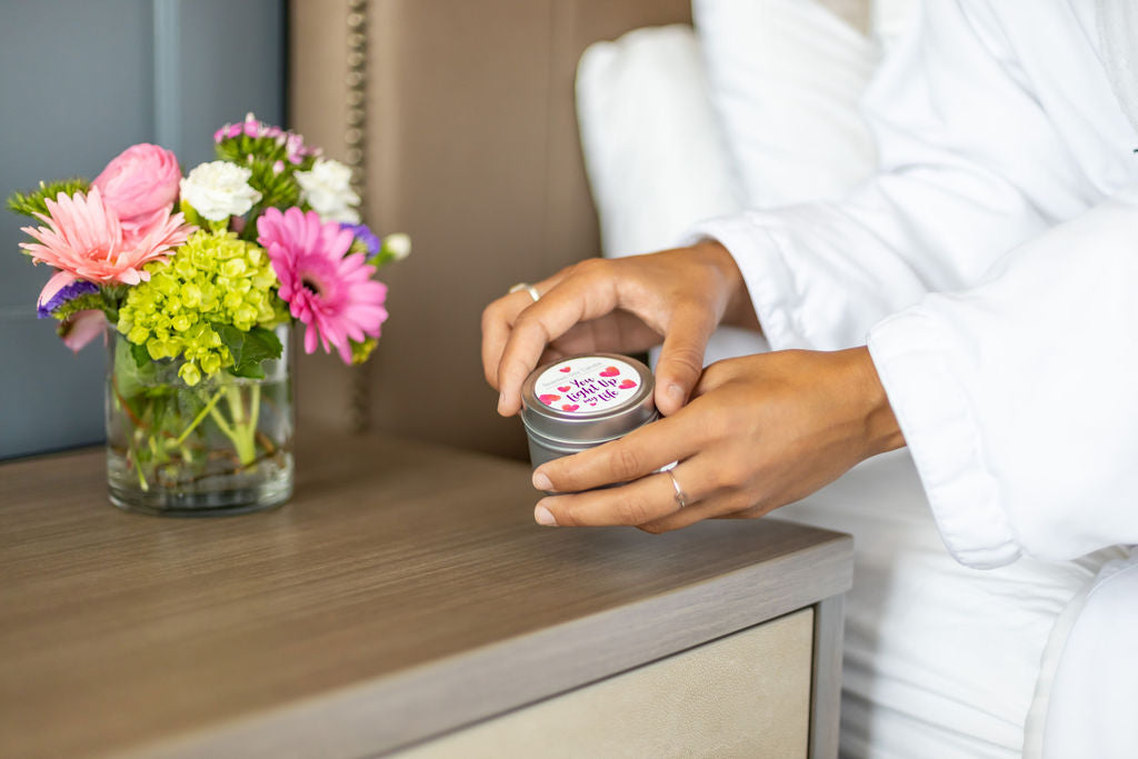 4 oz Tinned Soy Candle -Gentle Lavender and Bergamot Scent