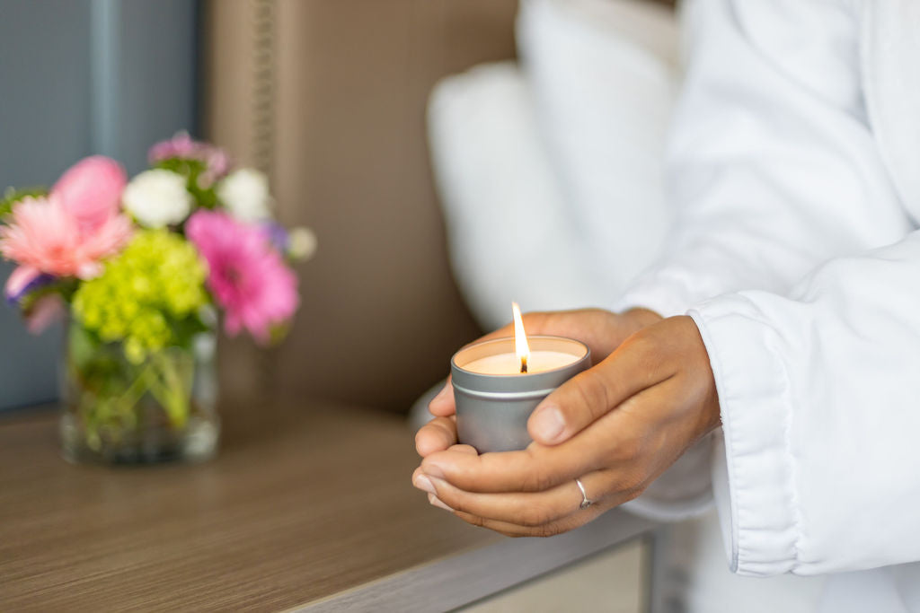 4 oz Tinned Soy Candle -Gentle Lavender and Bergamot Scent