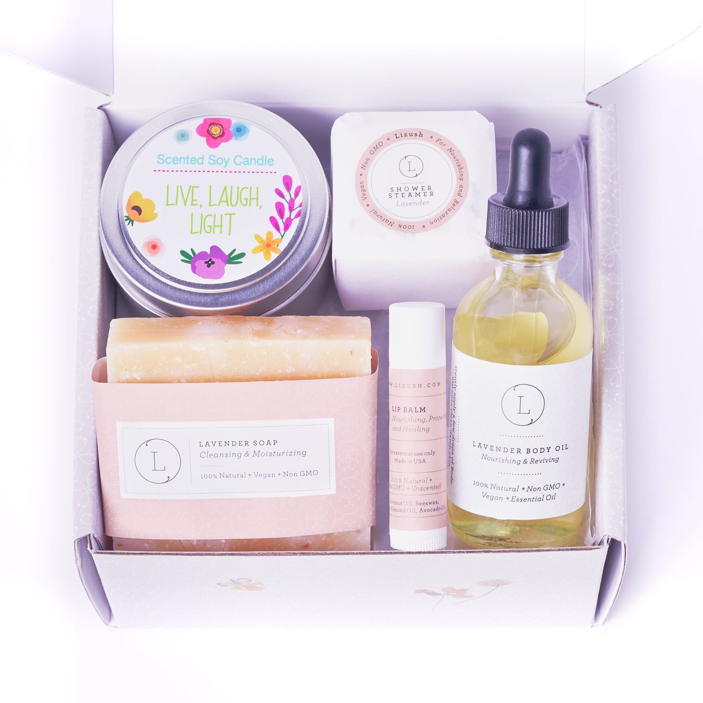 Unwind Lavender  Gift set - Live, Laugh, Light