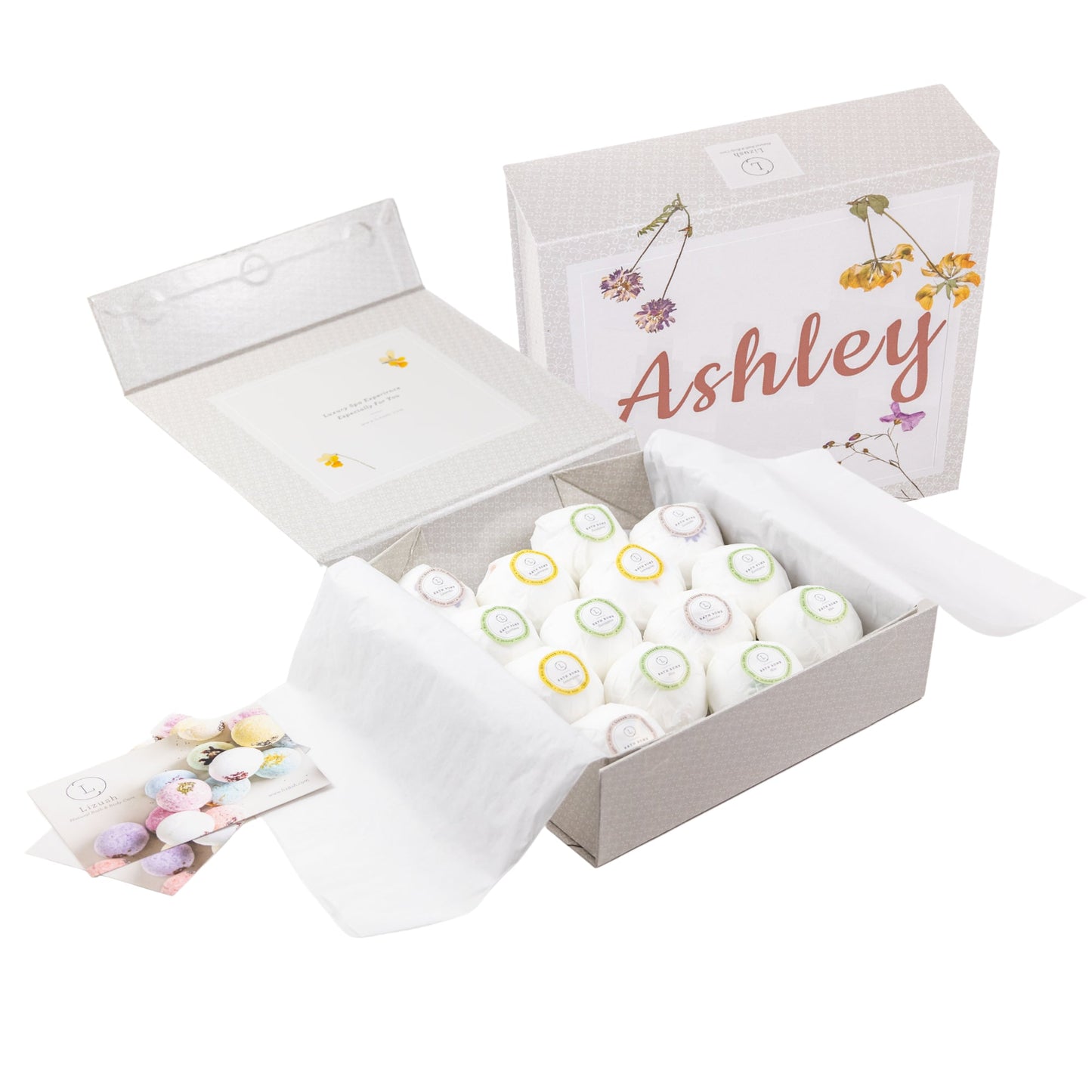 Wholesale - White Bath Bombs-BULK-100% Natural-Individually Wrapped - white lable or with Lizush scent sticker