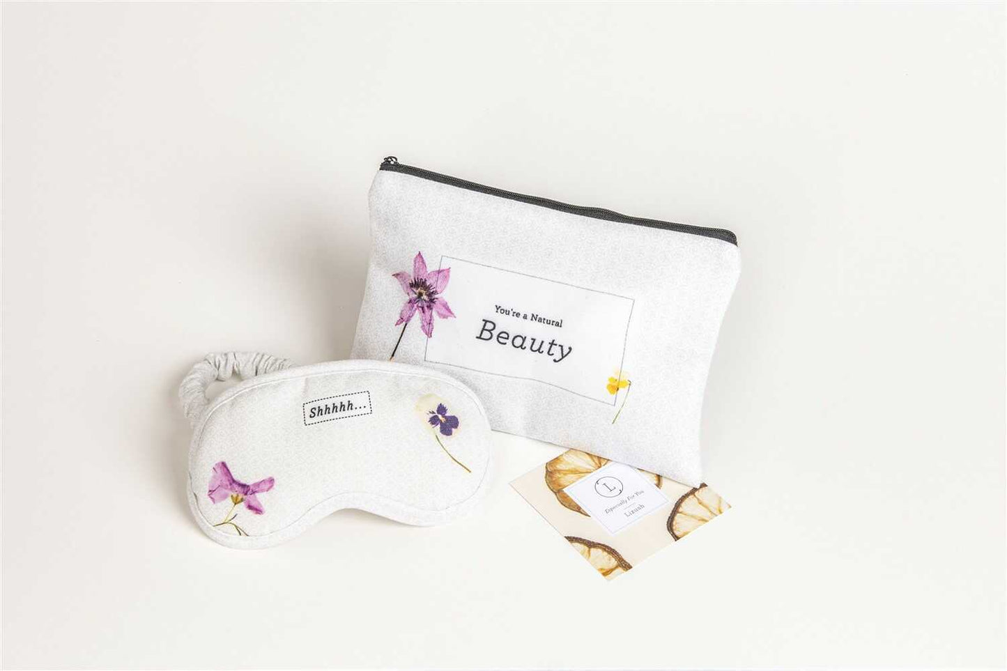 Cosmetic bag and cotton eye mask, traveling cosmetic bag - lizush