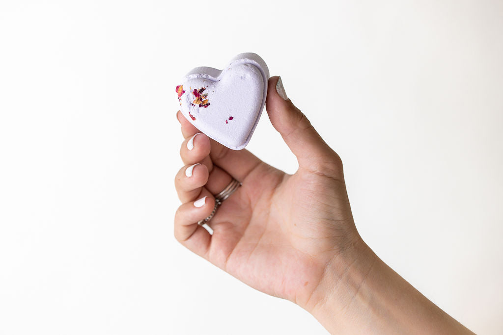 25 Heart shaped Shower Steamers - Lavender